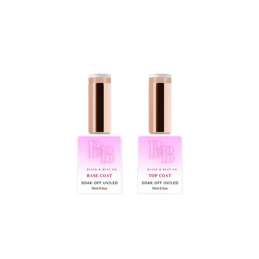 Base & Top Coat Duo (10ml Each) – Glossy, Long-Lasting Nails